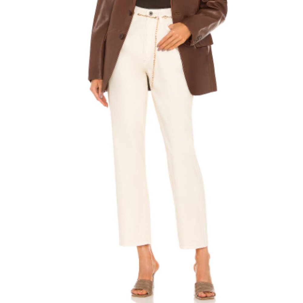 WeWoreWhat High Rise Unbleached Dad Jean  size 28